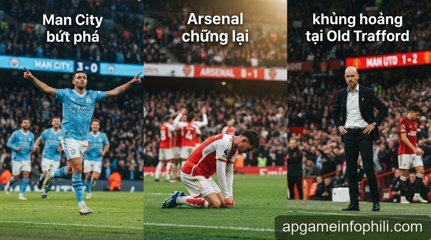 Premier League sau 5 vòng đấu: Man City bứt phá, Arsenal chững lại và cuộc khủng hoảng tại Old Trafford